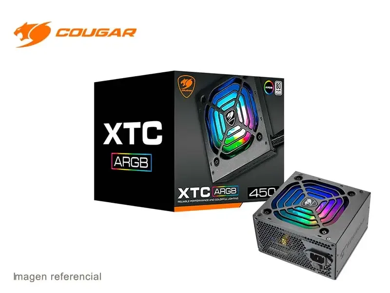 Fuente Cougar 450W XTC450 ARGB 80 Plus White