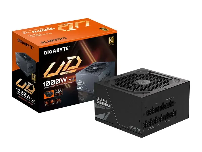Fuente Gigabyte 1000W UD1000GM PG5 80 Plus Gold Modular ATX Black