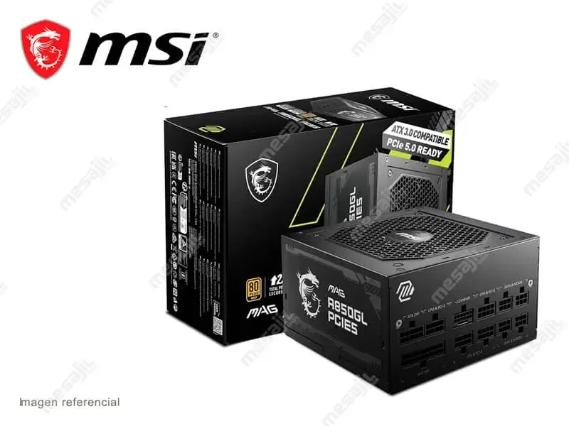 Fuente MSI MAG A850GL 850w 80 Plus Gold ATX