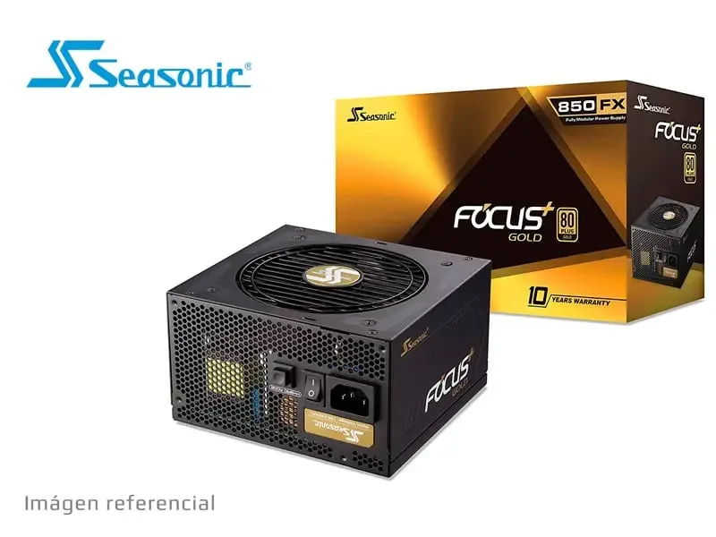 Fuente Seasonic 850W FOCUS GM-850 80 Plus Gold Semi Modular