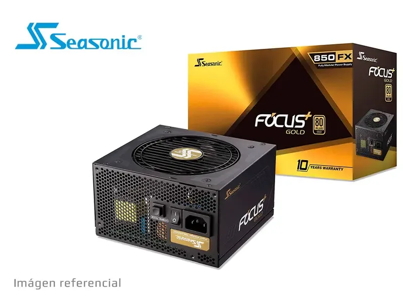 Fuente Seasonic FOCUS GX 850watts 80Plus Gold Modular , ATX3.0 , PCIE 5.0 (SSR-850FX3)