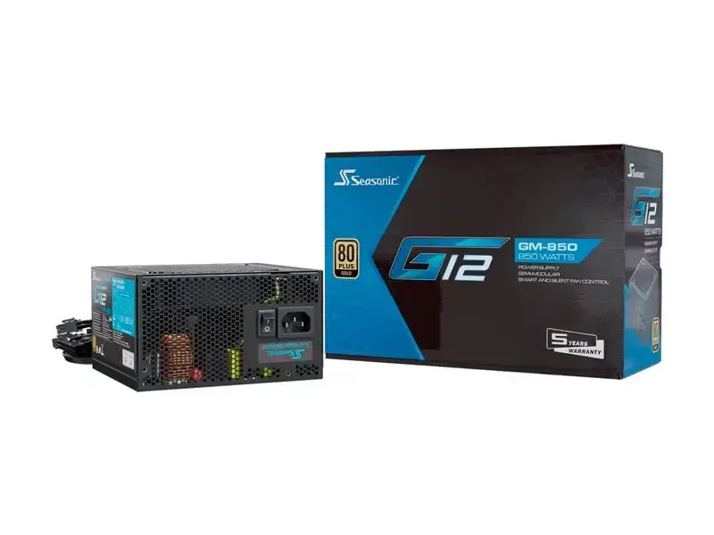 Fuente Seasonic G12-850GM 80Plus Gold Semi-Modular  (A851GMAFH)