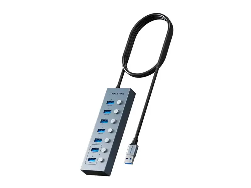 HUB CABLETIME CB47G USB-A 3.0 a 7 USB-A 3.0