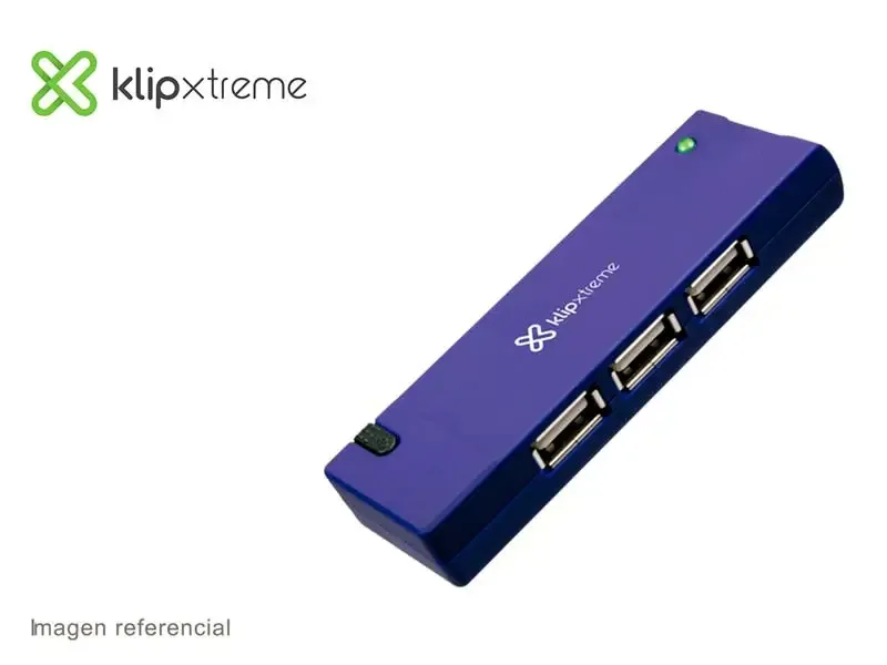 Hub Klip Xtreme USB 2.0 de 4 puertos (KUH-400A) Blue