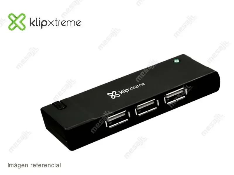 Hub Klip Xtreme USB 2.0 de 4 puertos (KUH-400B) Black