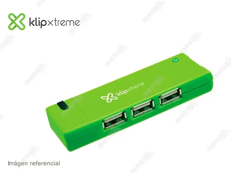 Hub Klip Xtreme USB 2.0 de 4 puertos (KUH-400G) Green