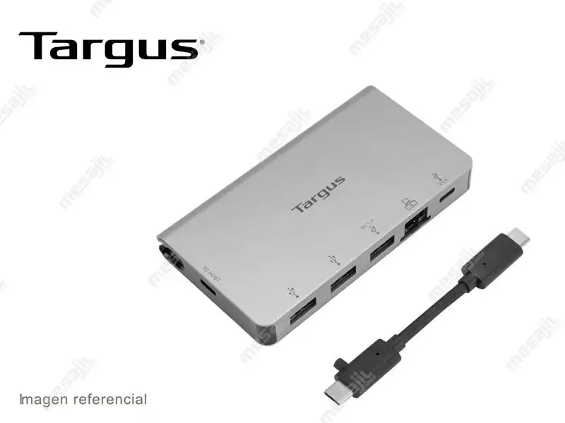 Hub Targus USB-C a 3 port USB-A y 1 USB-C con transferencia PD de 100w