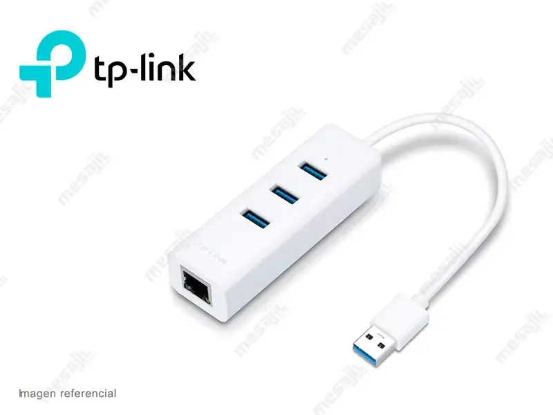 Hub TP-Link 2 en 1 4 Puertos USB 3.0  + Adaptador Ethernet Gigabit