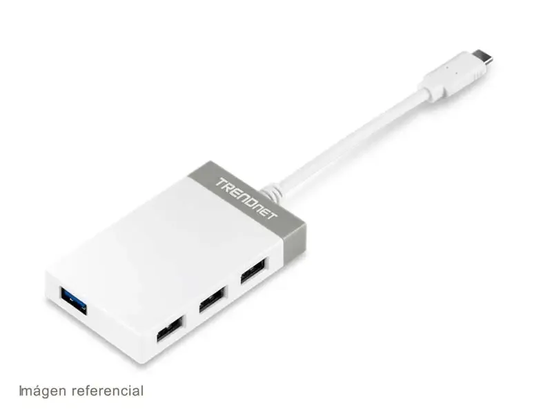 Hub TRENDnet USB-C a 4 Puertos USB-A 3.0