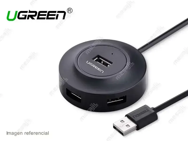 Hub UGREEN 4 Puertos USB 2.0 Cable 1mt. (20277)