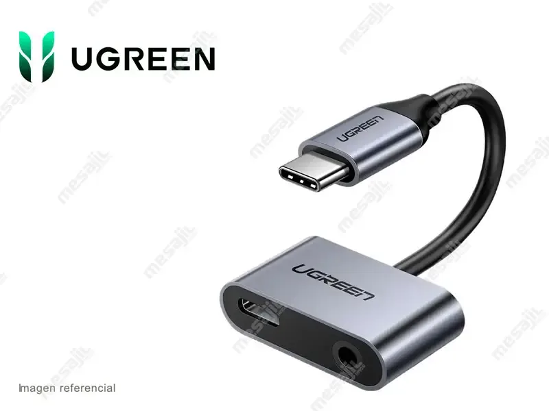 Hub UGREEN 50596 USB-C a USB-C + Audio 3.mm