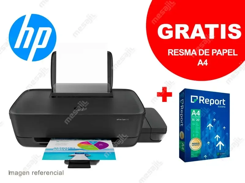 Impresora HP Ink Tank 115 Sistema Continuo Monofuncion