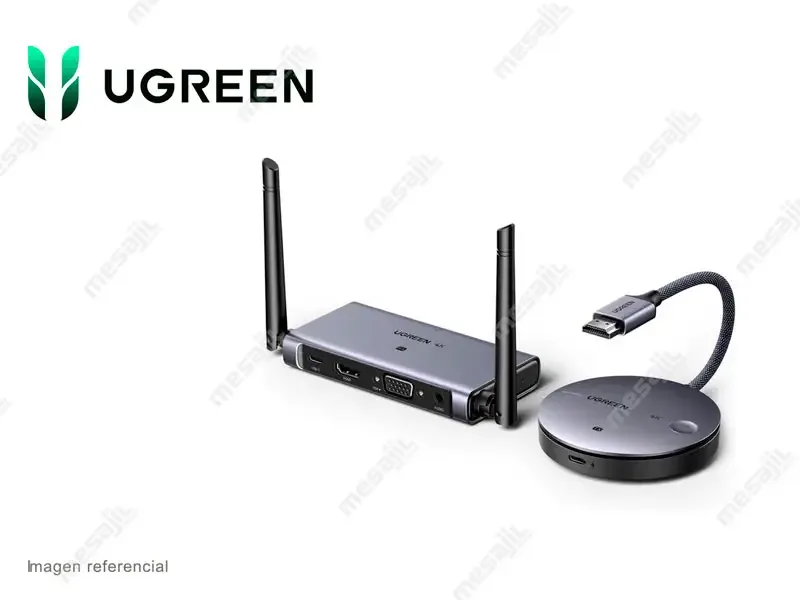 Kit extensor inalambrico UGREEN CM586 (90909A) 5G/2.4G HDMI + VGA 50mts