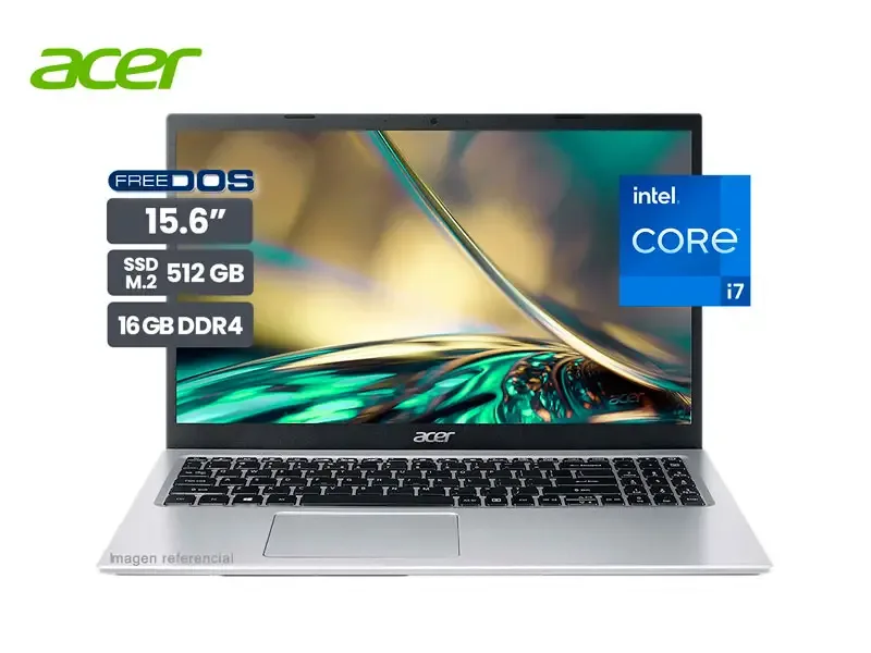 Laptop Acer Aspire 3 A315-59-76FL Intel Core i7-1255U 16GB/SSD512GB/15.6"/FreeDOS