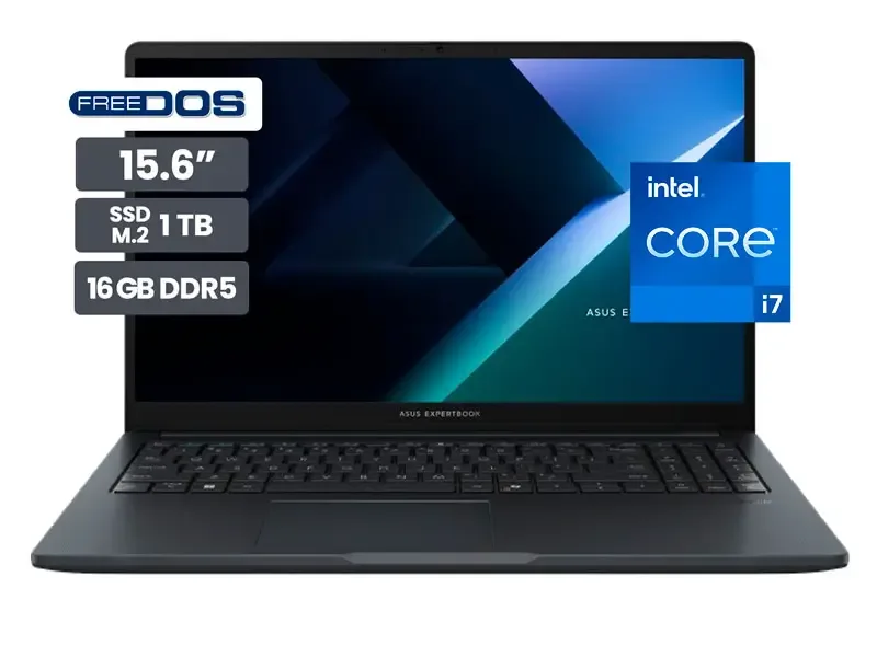 Laptop ASUS B1503CVA-NJ2188 15.6" Intel Core i7-1355U 16GB SSD1TB No incluye Windows
