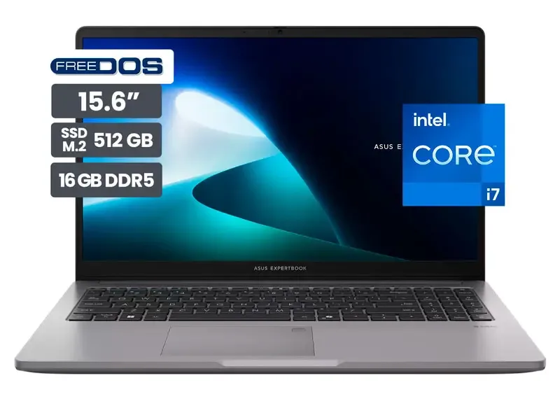 Laptop ASUS ExpertBook P1 P1503CVA-S71410 15.6" Intel Core i7-13620H 16GB SSD 512GB  No incluye Windows