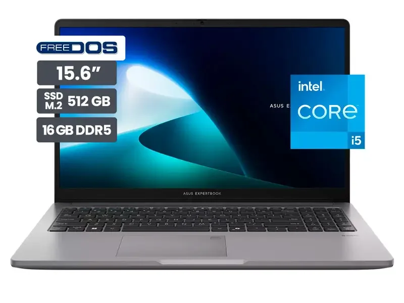 Laptop ASUS ExpertBook P1 P1503CVA-S71655 15.6" Intel Core i5-13420H 16GB SSD 512GB No incluye Windows