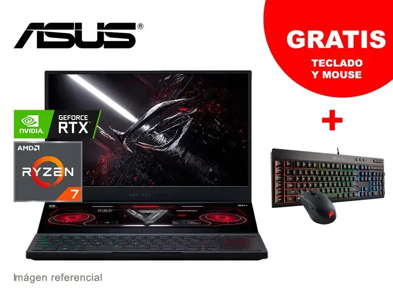 Laptop ASUS ROG Zephyrus Duo GX551QM-HF025T AMD Ryzen 7 5800H 16GB/1TB/ V6GB RTX3060 /W10/15.6"
