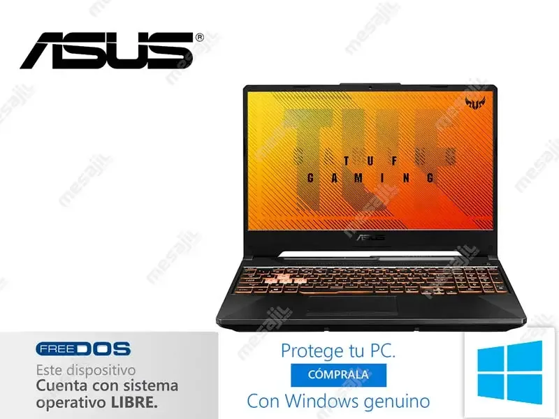 Laptop ASUS TUF Gaming FX506LH-HN004 Intel Core I5-10300H 8GB/SSD512GB/V4GB/15.6 FHD" No incluye windows