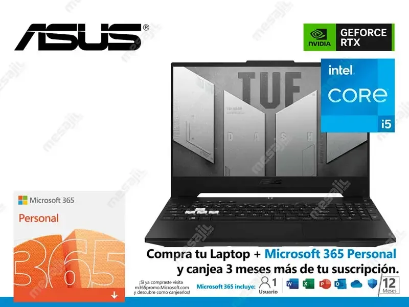 Laptop ASUS TUF Gaming FX517ZC-HN051 Intel Core i5-12450H 8GB/SS512GB/V4GB/15.6" Full HD
