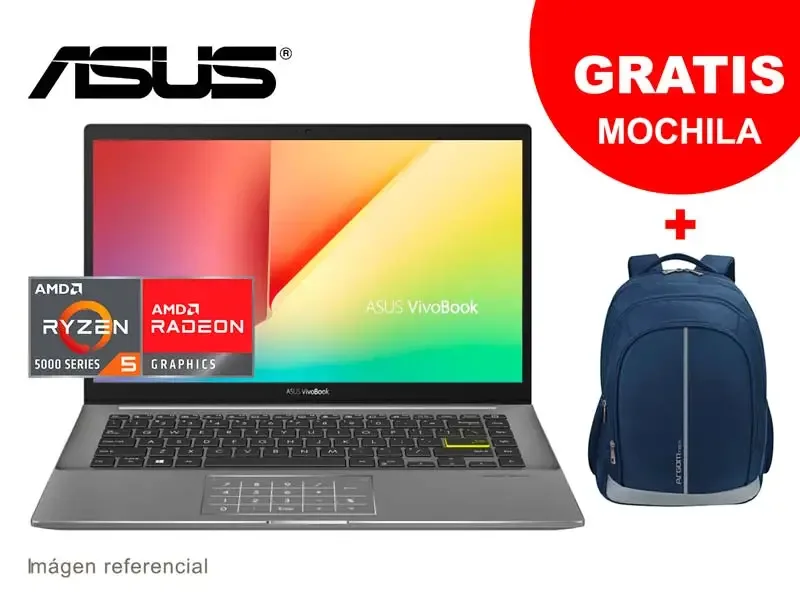 Laptop ASUS VivoBook M433UA-EB012T Ryzen 5 5500U 8GB/SSD 512GB/14"/W10H Indie Black