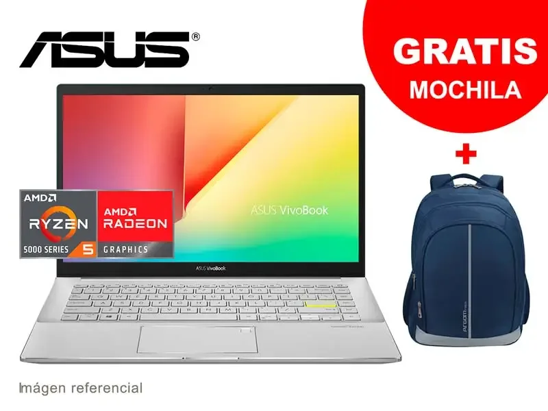 Laptop ASUS VivoBook M433UA-EB045T Ryzen 5 5500U 8GB/SSD 512GB/14"/W10H Gaia Green