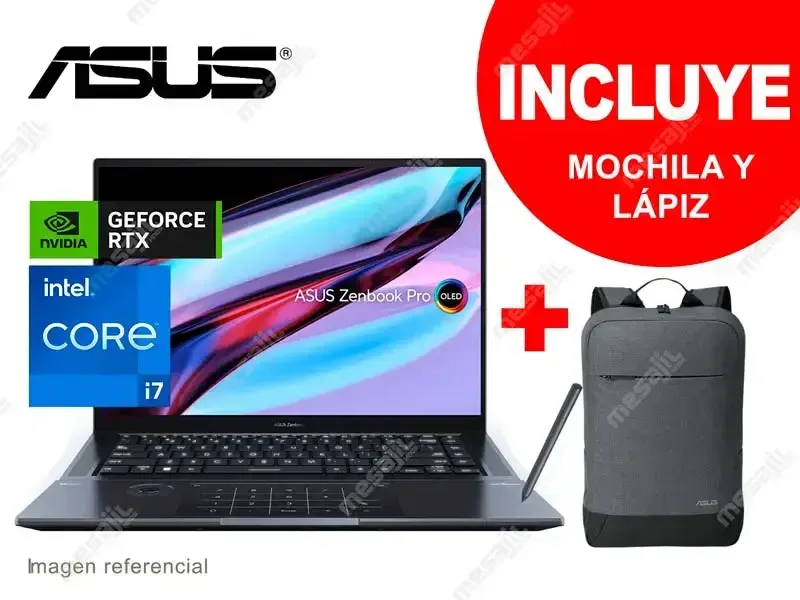 Laptop ASUS ZenBook Pro 16X OLED UX7602ZM-ME025W Intel Core i7-12700H 16GB/SSD1TB/VD RTX3060 6GB/16"/ WIND11
