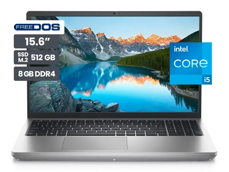 Laptop DELL 15 DC15250 15.6" Intel Core i5-1334U 8GB SSD512GB No Incluye Windows