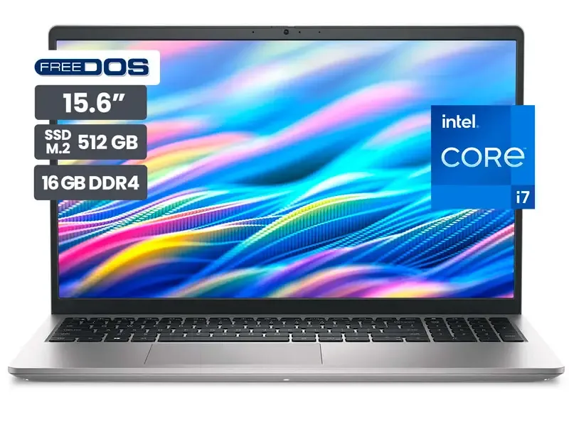 Laptop DELL 15 DC15250 15.6" Intel Core i7-1355U 16GB SSD512GB No Incluye Windows