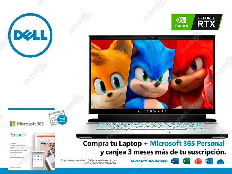 Laptop Dell Alienware m15 R3 Intel Core i7-10750H 32GB/SSD512GB/V8GB RTX2080/15.6" FHD W10 White