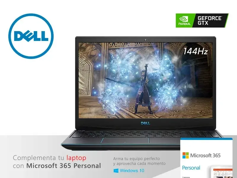 Laptop Dell Gaming G3 3500 Intel Core i5-10300H 8GB/1TB+256GBSSD/V4GB 1650TI/15.6" W10H