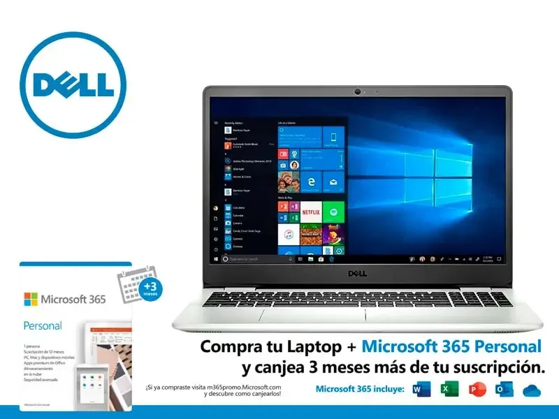 Laptop Dell Inspiron 3501 Intel Core i3-1115G4 8GB/SSD256GB/15.6" W10h