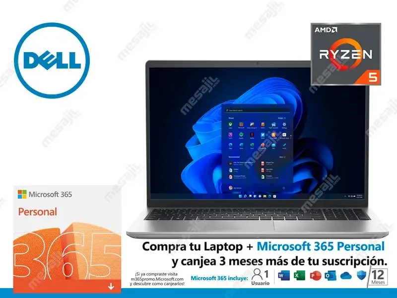 Laptop Dell Inspiron 3515 Ryzen 5 3450U 8GB/SSD256GB/15.6" (D6DM6) W11