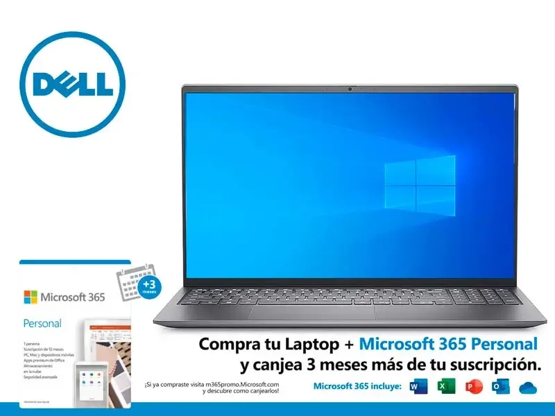 Laptop Dell Inspiron 5510 Intel Core i7-11370H 8GB/SSD 512GB/15.6"FHD  W10 (K9KJG)