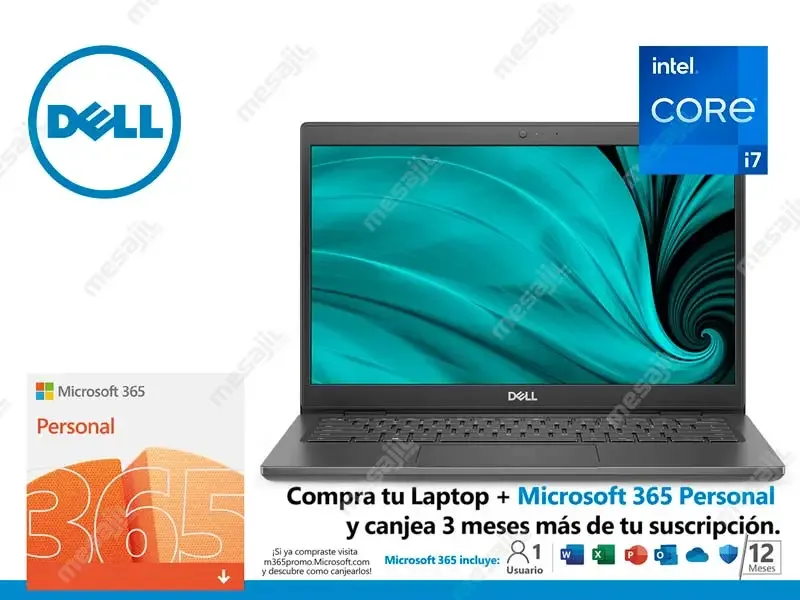 Laptop Dell Latitude 3420 Core i7-1165G7 2.8 GHz 8GB/SSD 256GB /14"/W10P 1Y