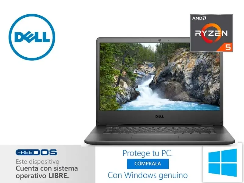 Laptop Dell Vostro 3405 AMD Ryzen 5 3450U 8GB/SSD 256GB/14"  FreeDos