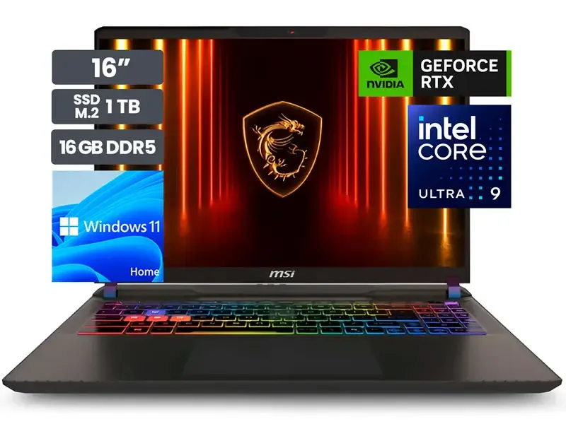 Laptop Gamer MSI Vector 16 HX A2XWIG 16