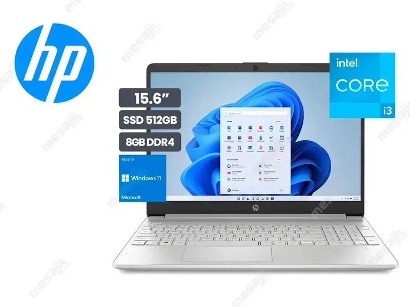 Laptop HP 15-dy2500la Intel Core i3-1115G4 8GB/SSD512GB/15.6" /W11home