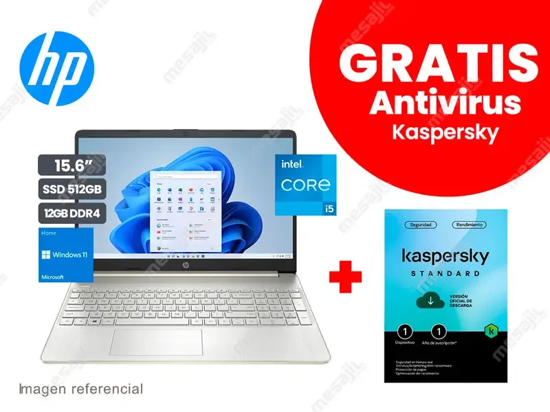 Laptop HP 15-DY2505la Intel Core i5-1135G7 12GB/SSD512GB M.2/15.6"/W11H
