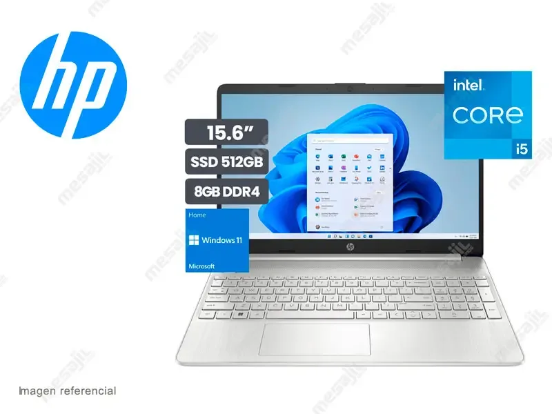 Laptop HP 15-DY5000LA Intel i5-1235U 8GB/SSD512GB/15.6"  W11H