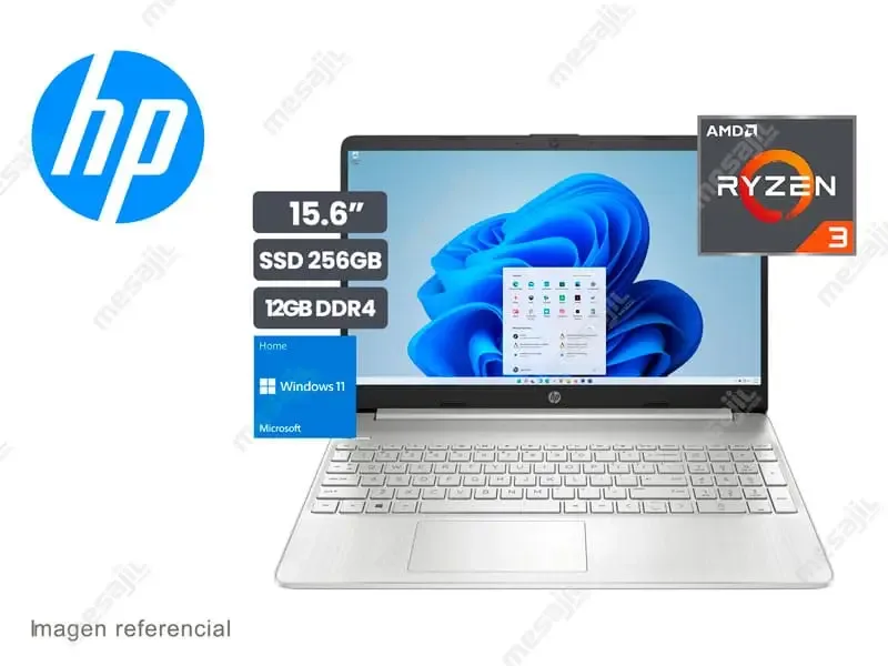 Laptop HP 15-EF1009LA AMD Ryzen 3 12GB/SSD 256GB/15.6" W11H