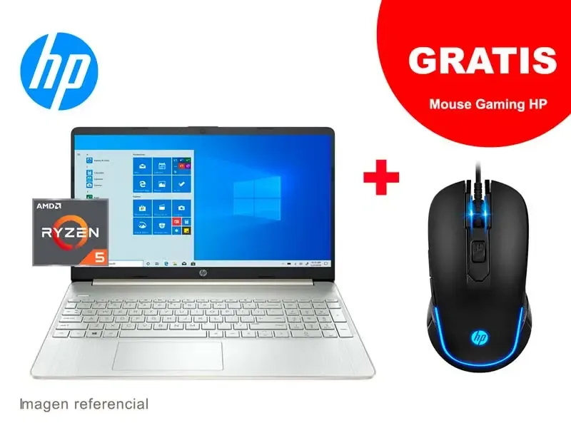 Laptop HP 15-EF1019LA AMD Ryzen 5 4500U 8GB/SSD 512GB/15.6" W10H
