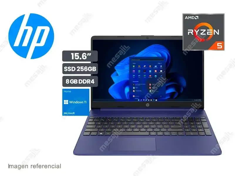 Laptop HP 15-EF2511LA AMD Ryzen 5 5500U 8GB/SSD 256GB/15.6" W11home