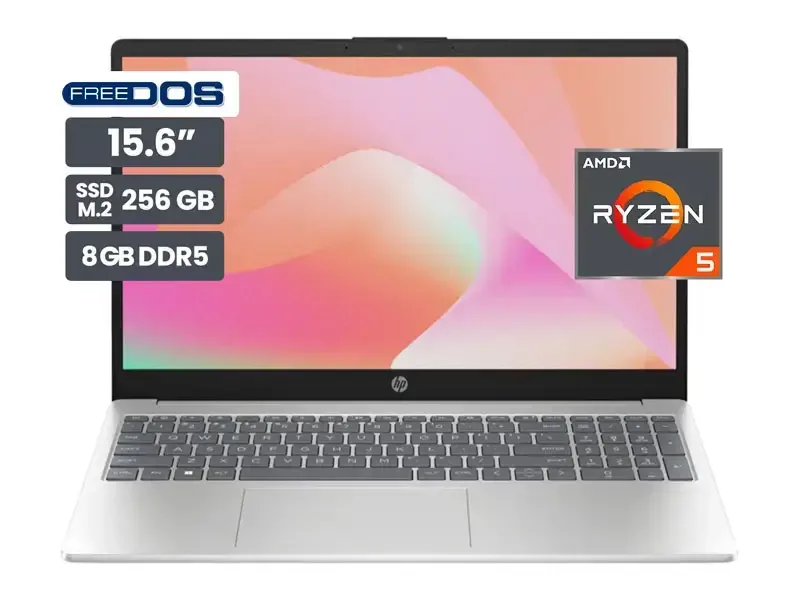 Laptop HP 15-FC0009LA AMD Ryzen 5 7520U 8GB/SSD 256GB/15.6"/FreeDos