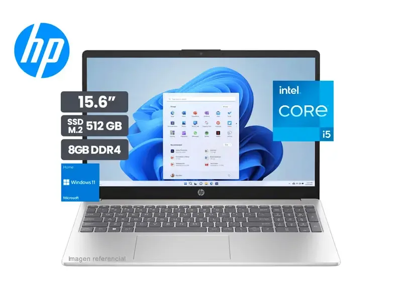 Laptop HP 15-FD0007LA Intel Core i5-1335U 8GB/SSD 512GB/15.6"/Win11 Gold
