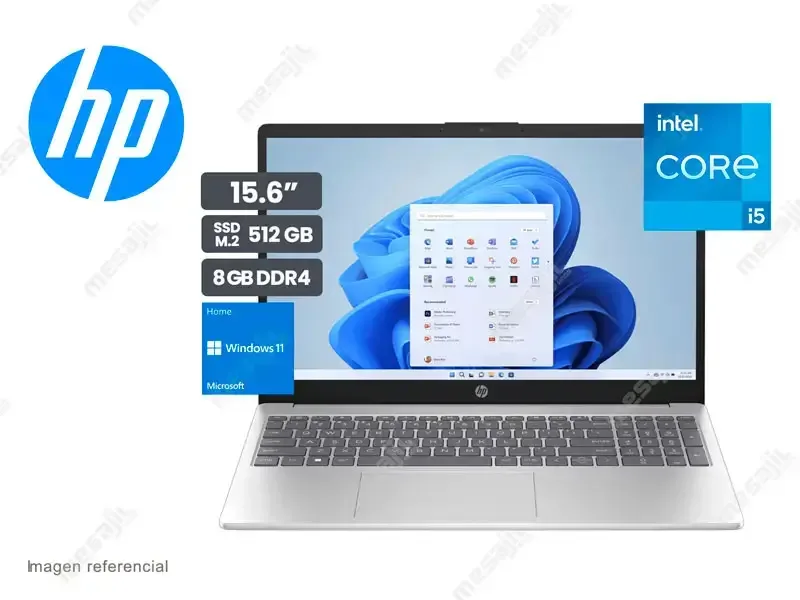 Laptop HP 15-FD0048LA Intel Core i5-1235U 8GB/SSD512GB/15.6"/W11home