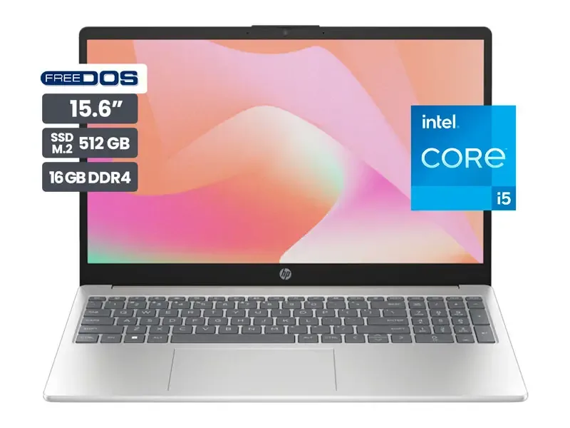 Laptop HP 15-FD0053LA Intel Core i5-1235U 16GB/SSD 512GB/15.6" FreeDos