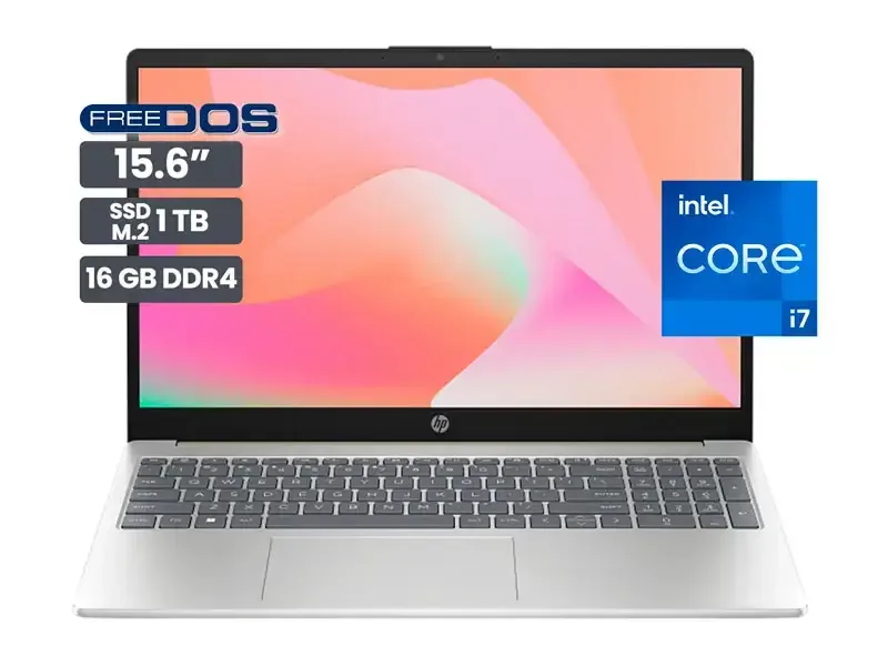 Laptop HP 15-FD0280LA 15.6" Intel Core i7-1355U 16GB SSD1TB No incluye Windows