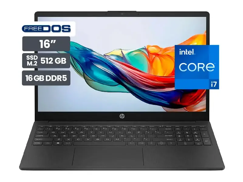 Laptop HP 200 G2i 16" Intel Core 7 150U 16GB SSD512GB No incluye Windows