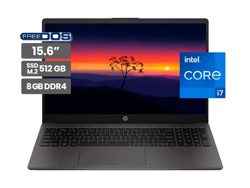 Laptop HP 250 G10 15.6" Intel Core i7-1355U 8GB SSD512GB No incluye Windows